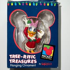 Vintage Enesco Disney Daisy Duck "Tree-Rific Treasures" Christmas Ornament